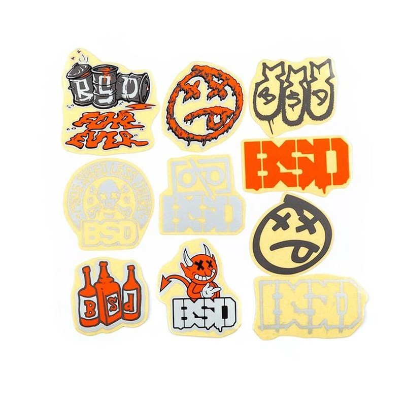 BSD Stickers Pack 2021 Design (X10 Stickers)
